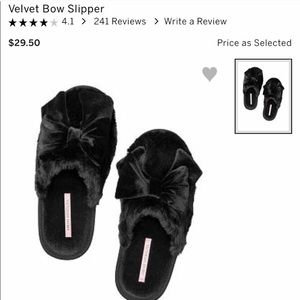 VS Velvet Bow Slippers 💖